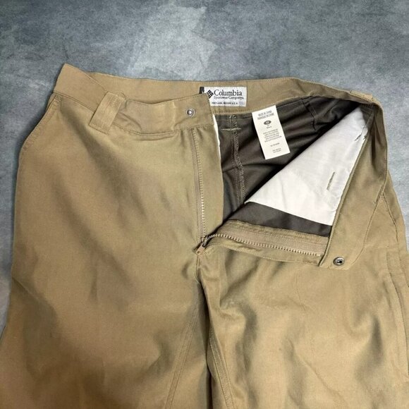 Columbia GRT Mens Pants Size 32 Cargo Hiking Trail Polyester Khaki Olive-Tan - Picture 3 of 15